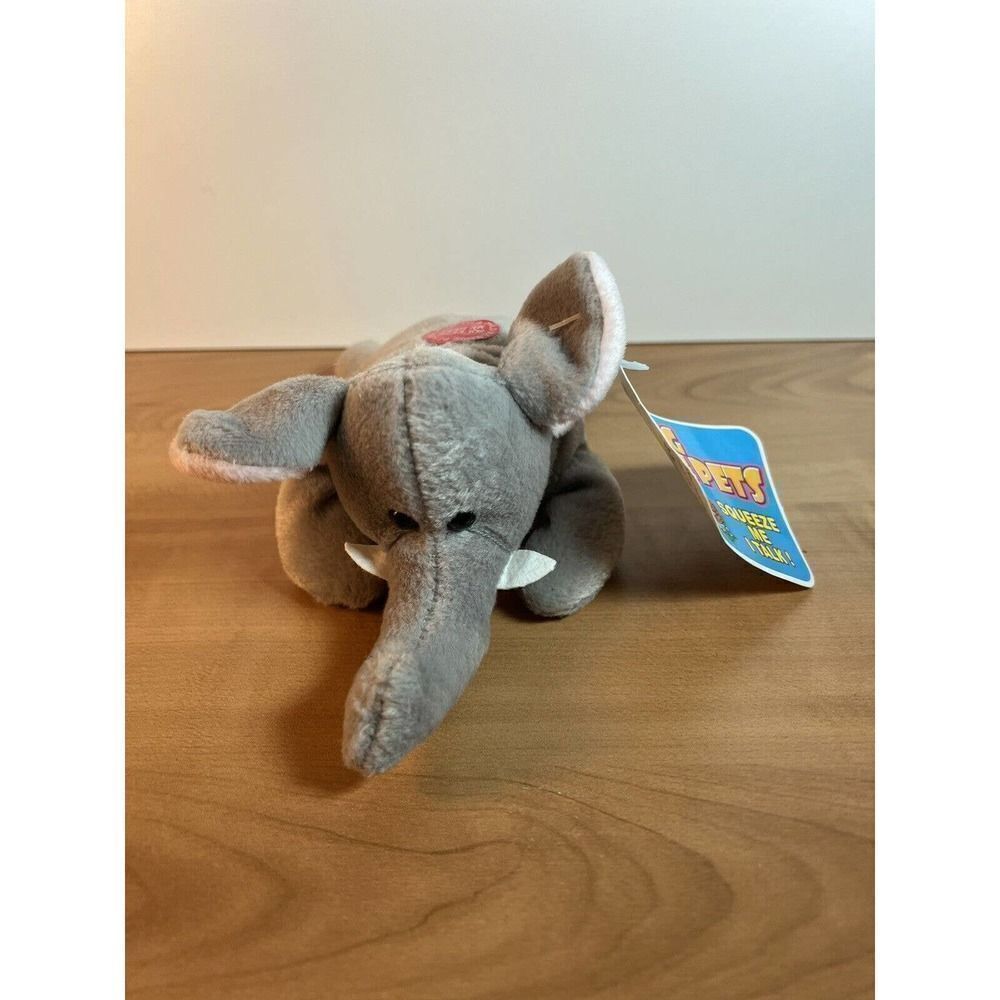 Bean Sprouts Talking Elephant Stuffed Vintage Electronic Animal Toy NWT